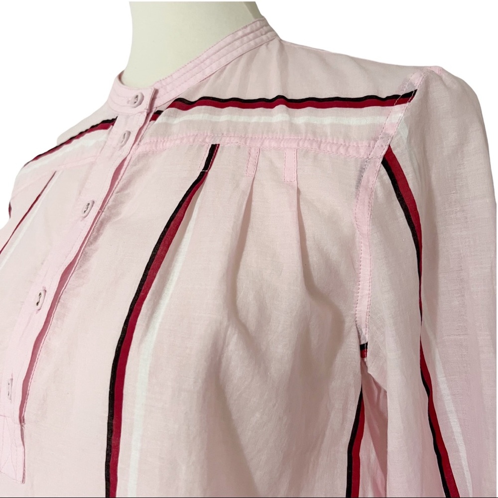 Samsoe Samsoe Striped Mandarin Collared Blouse - image 7